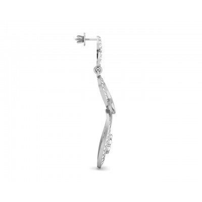 Infinity Dangle Drop Diamond Earrings